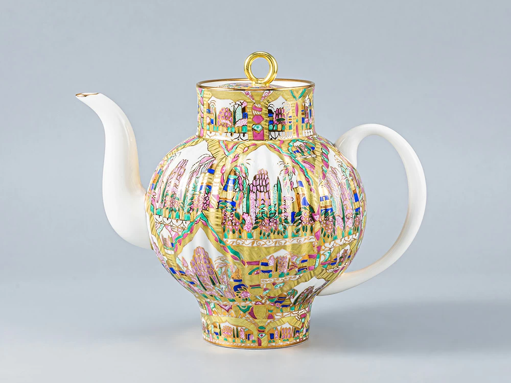 Чайник, форма Волна, рисунок Весенние пейзажи, арт 80.00427.00.1