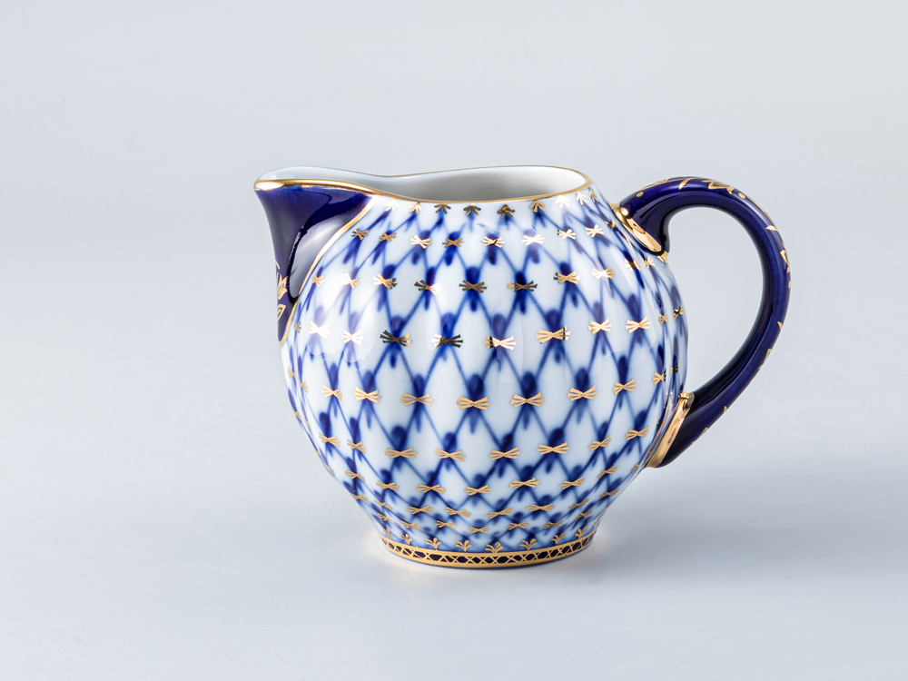 Сливочник 205 мл., форма Тюльпан, рисунок Кобальтовая сетка арт. 80.00235.00.1