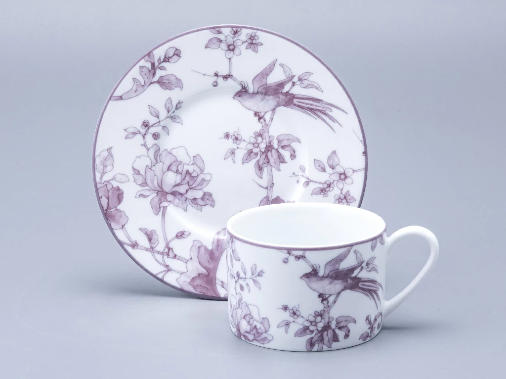 Чашка с блюдцем форма Соло рисунок Monplaisir Violet, арт. 81.29440.00.5