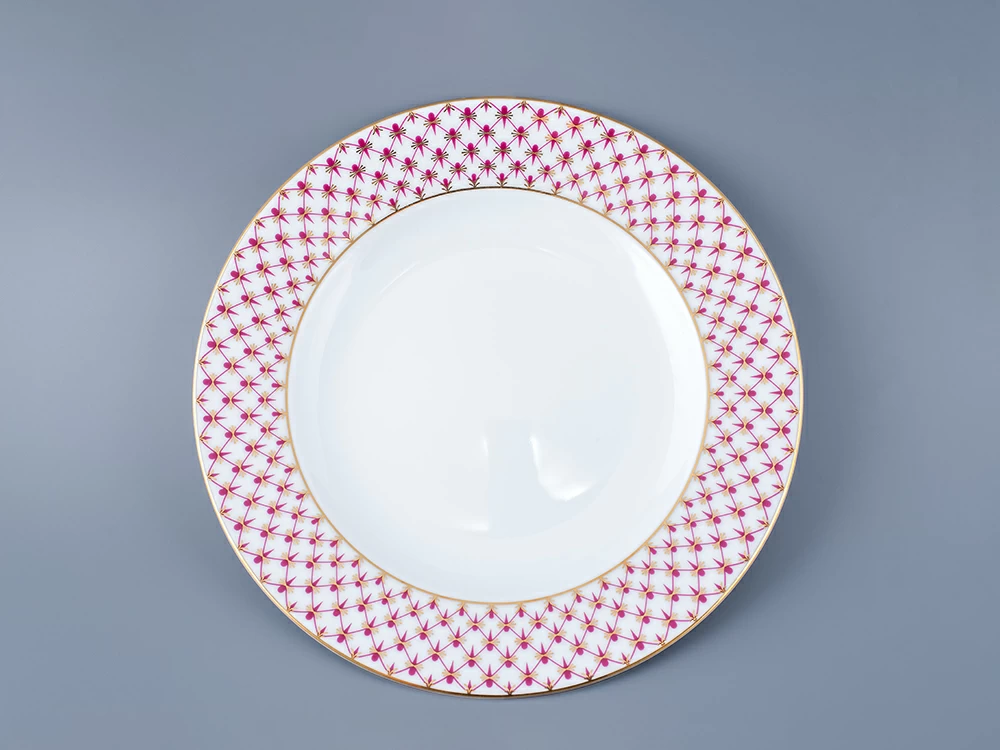 Тарелка 215 мм форма Европейская рисунок Сетка-Блюз арт. 80.85412.00.1