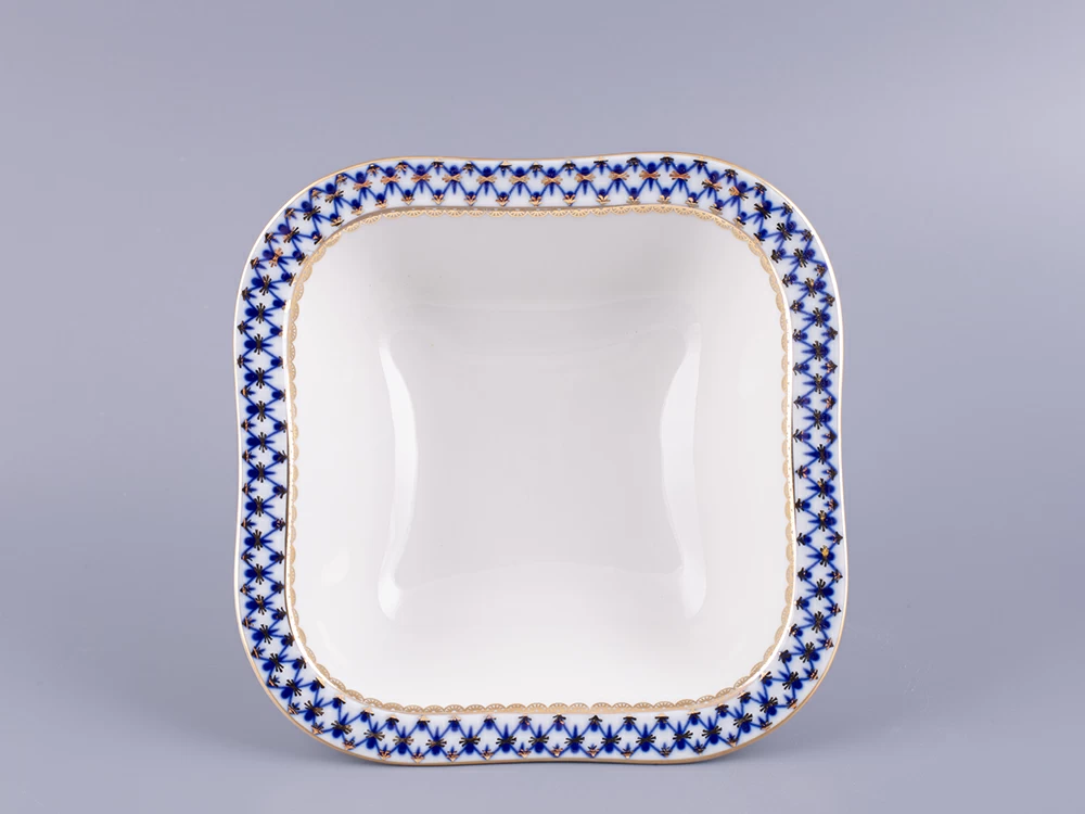 Салатник двухпорционный квадратный Молодежная Кобальтовая сетка арт. 80.06935.00.1