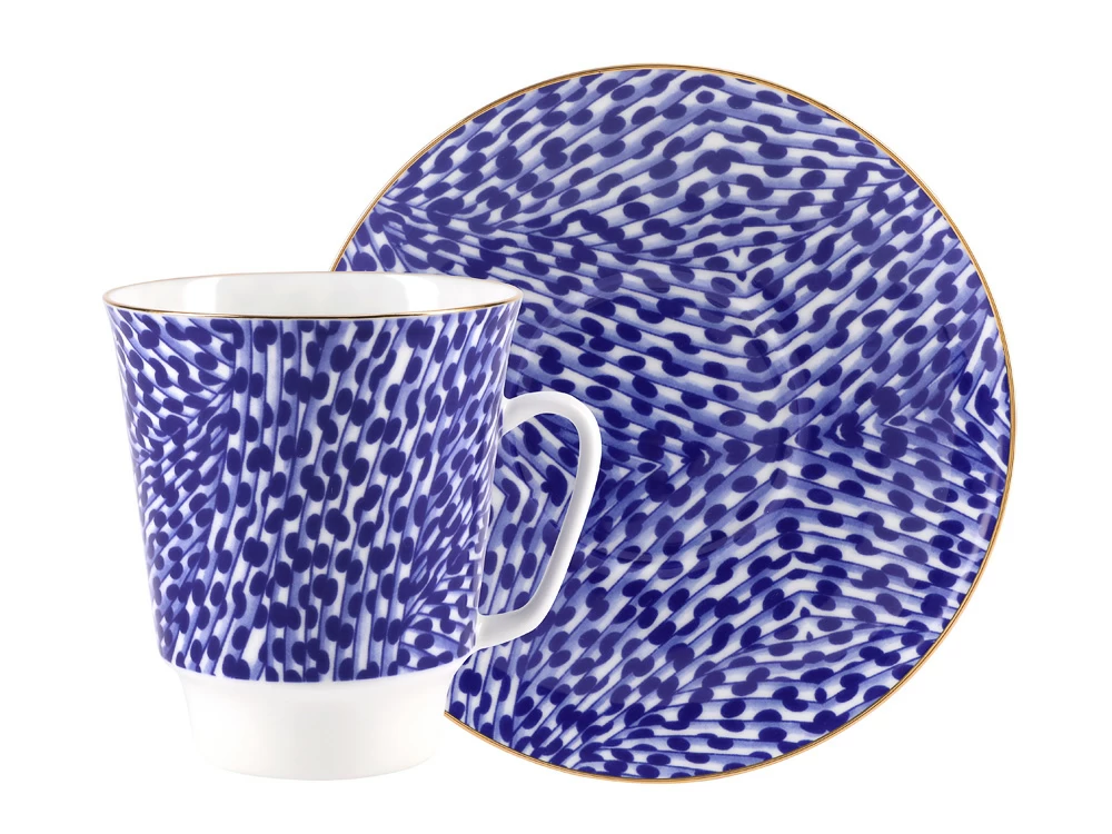 Чашка с блюдцем 165 мл форма Майская рисунок Quiet, арт. 81.27355.00.1