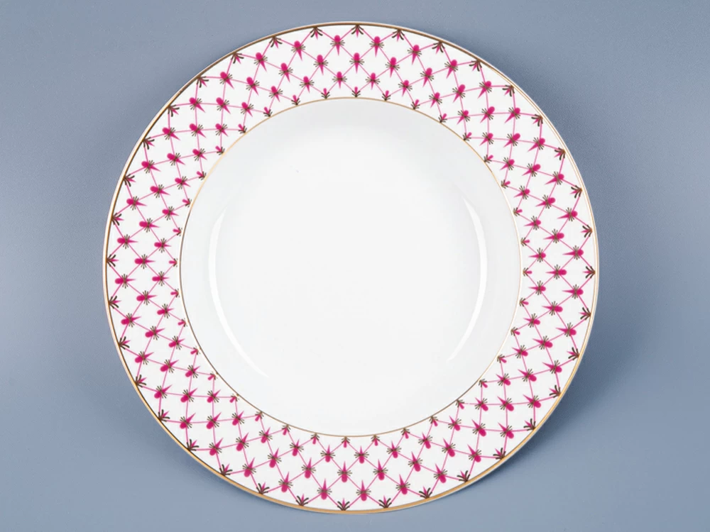 Тарелка глубокая 225 мм форма Европейская рисунок Сетка-Блюз арт. 80.85413.00.1