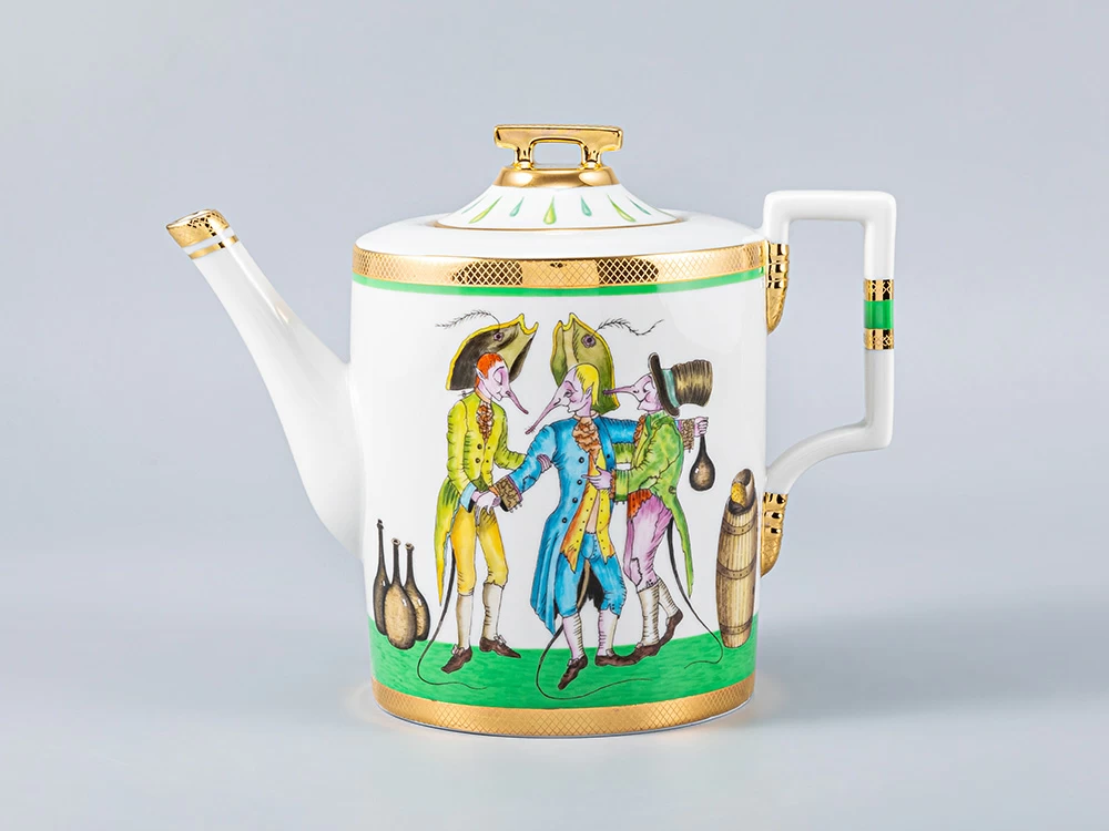 Чайник заварочный форма Гербовая рисунок Крысята-воришки арт. 80.54328.00.1