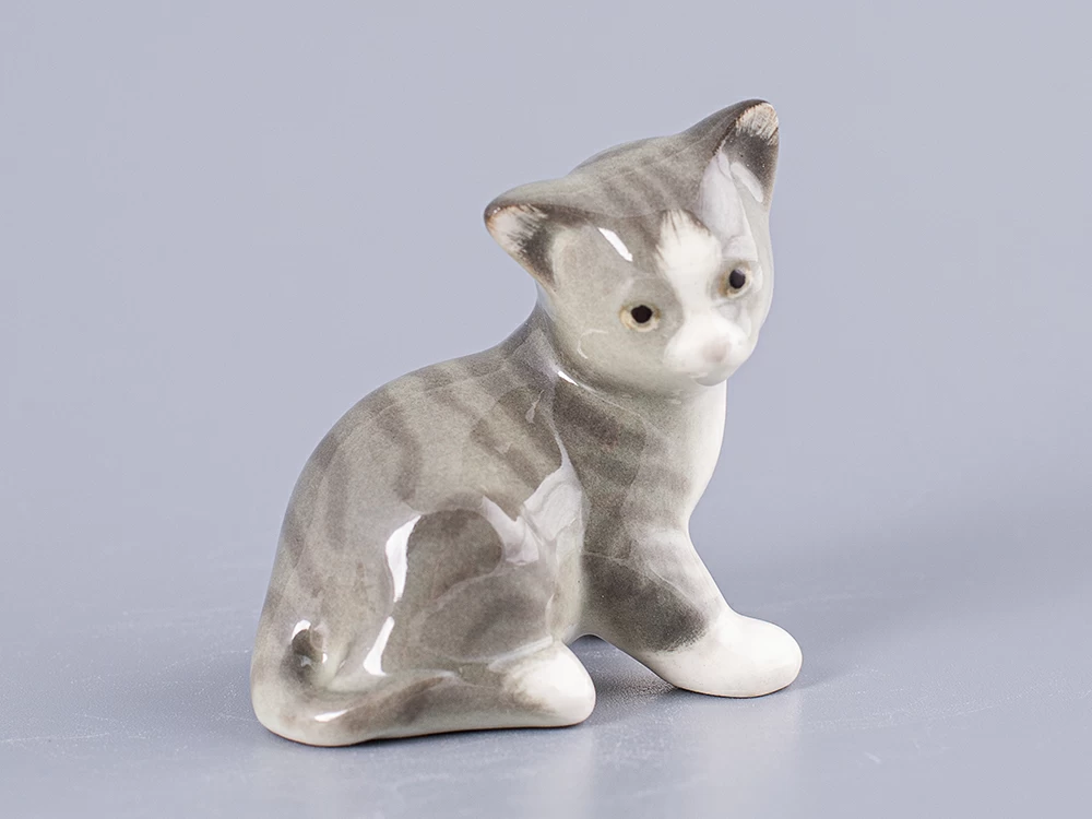 Скульптура Котенок Парамоша серый арт. 82.50636.00.1