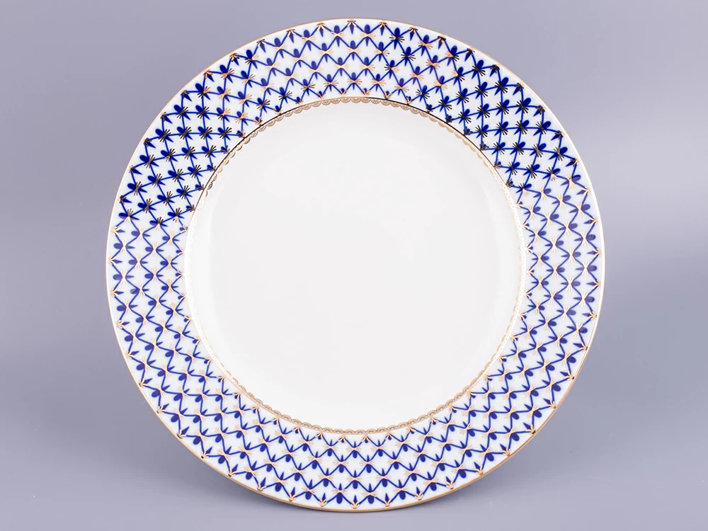 Блюдо круглое Молодежная Кобальтовая сетка 300 мм арт. 80.06933.00.1