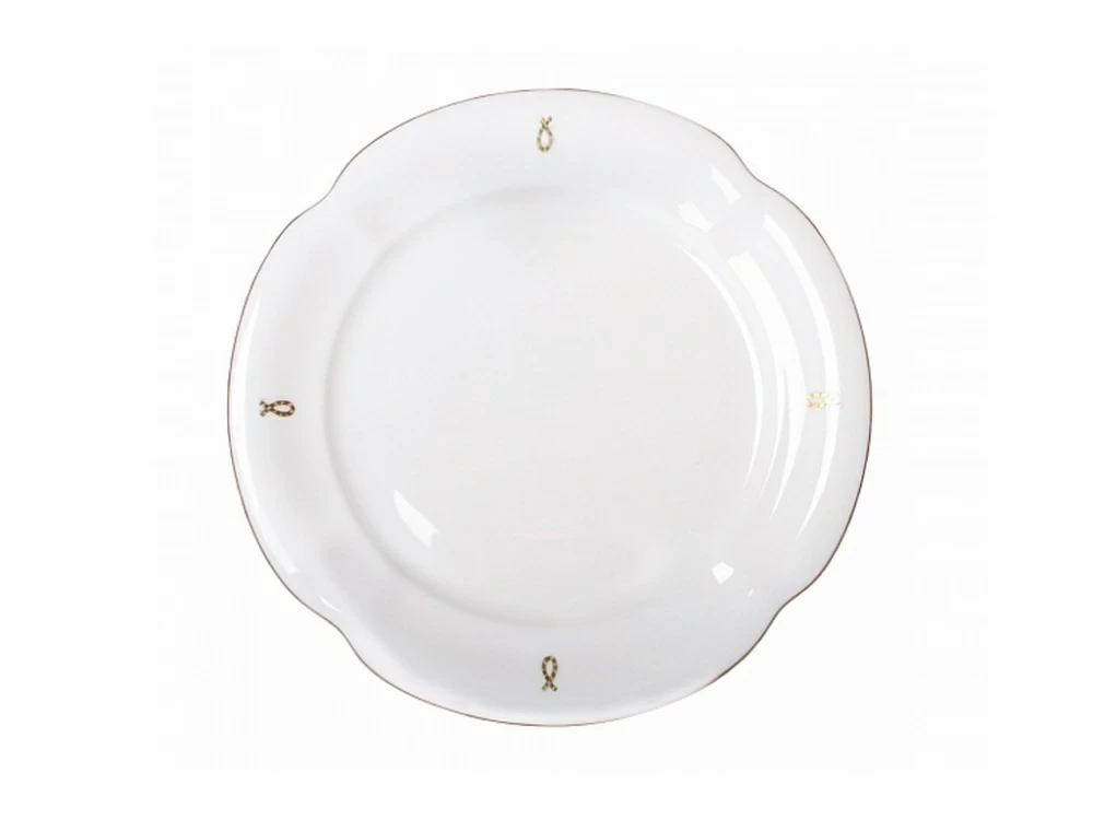 Императорский фарфоровый завод Тарелка мелкая 180 мм Наташа 'Петельки'  арт.  80.06725.00.1
