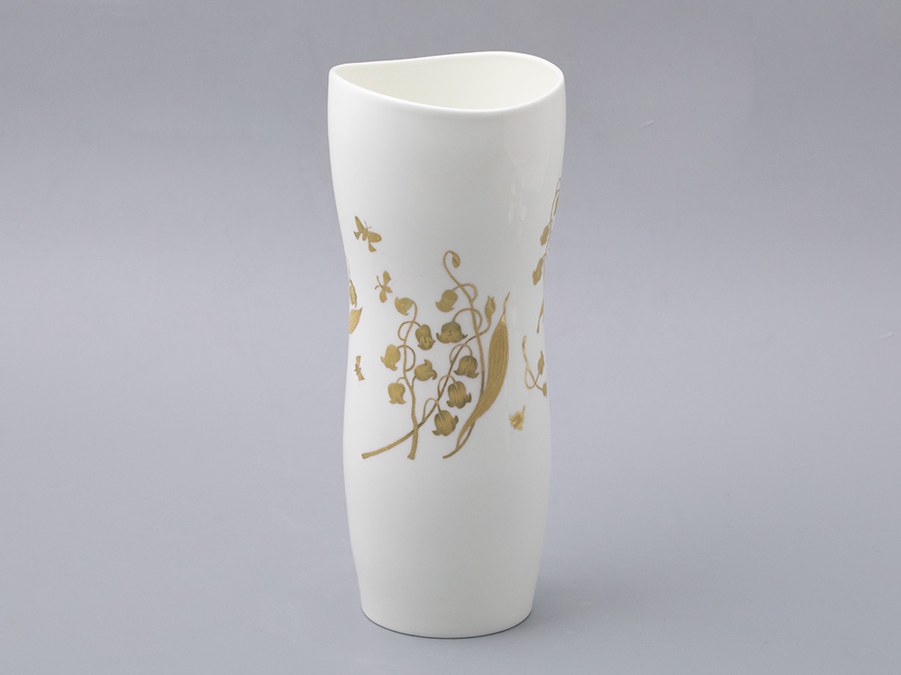 Ваза для цветов, форма Ева, рисунок Нежный ландыш, арт. 80.44061.00.1