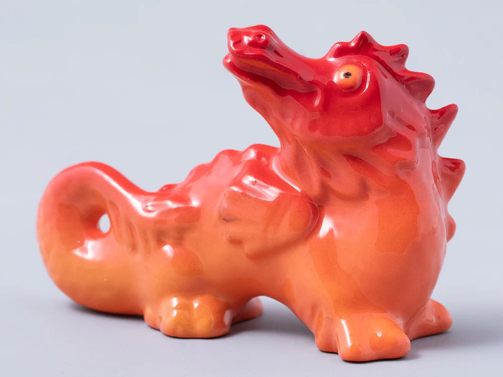 Скульптура Дракон №2 оранжевый Счастье арт. 82.44942.00.1