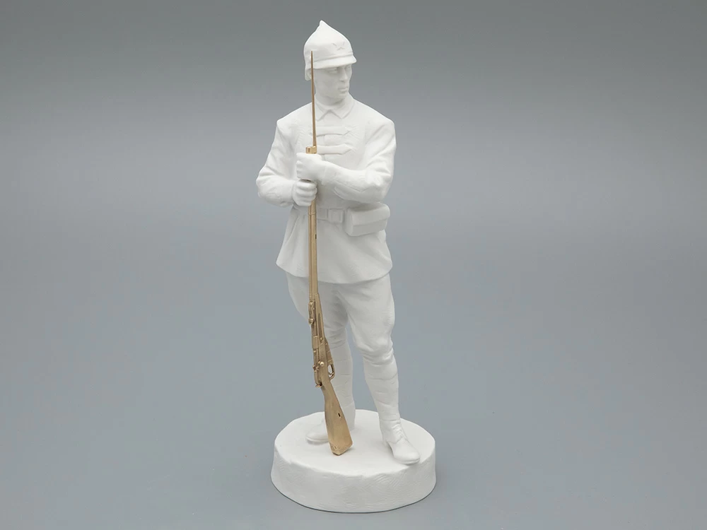 Скульптура Красноармеец Белый, в подарочной упаковке, рисунок Белый бисквит, арт 81.33427.00.1