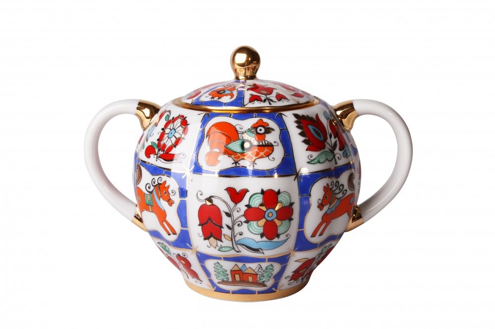 Сахарница Тюльпан Русский лубок арт. 80.00250.00.1