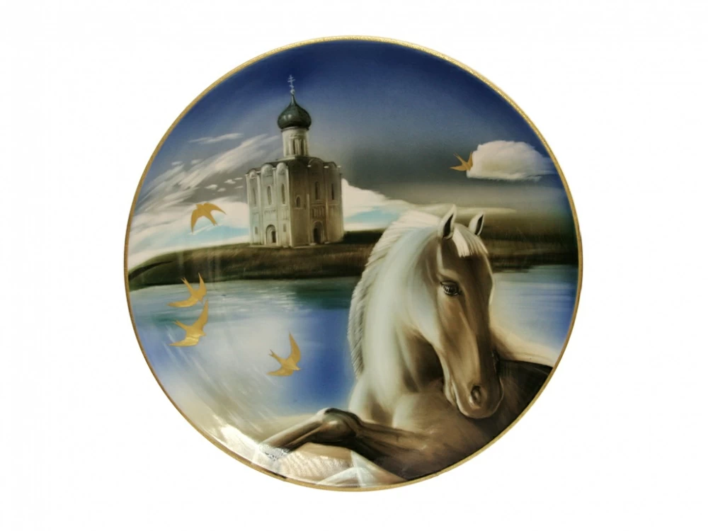 Блюдо декоративное 450 мм форма Круглая рисунок Покой и движение 2 арт. 60.02941.00.5