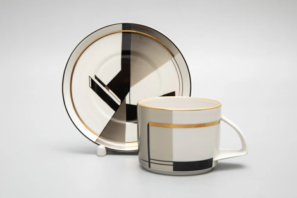 Чашка с блюдцем чайная форма Баланс рисунок Проект 1 арт. 81.28761.00.1