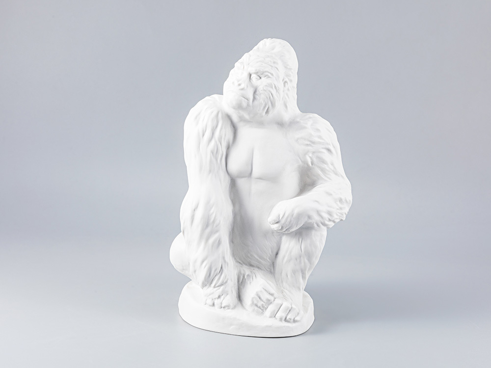 Скульптура Горилла Белый арт. 82.82751.00.1