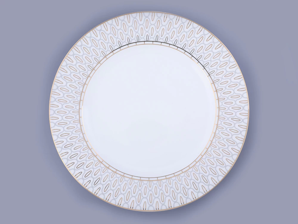 Блюдо круглое 310 мм форма Премиум рисунок Саламандра Грей арт. 80.44701.00.1