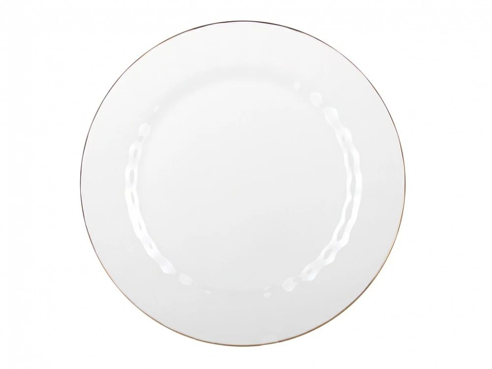 Тарелка плоская 270 мм форма Нега рисунок Золотая лента арт. 80.70480.00.1