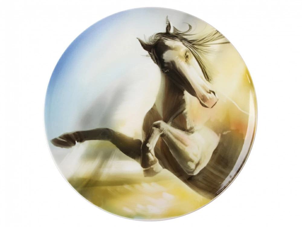 Блюдо 450 мм форма Круглая рисунок Лошади.Май арт. 60.07075.00.5