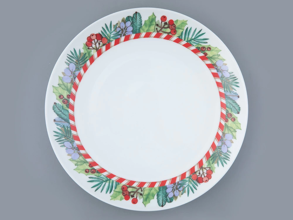 Тарелка форма Восточная рисунок Зимняя история 210 мм. арт. 80.45169.00.1