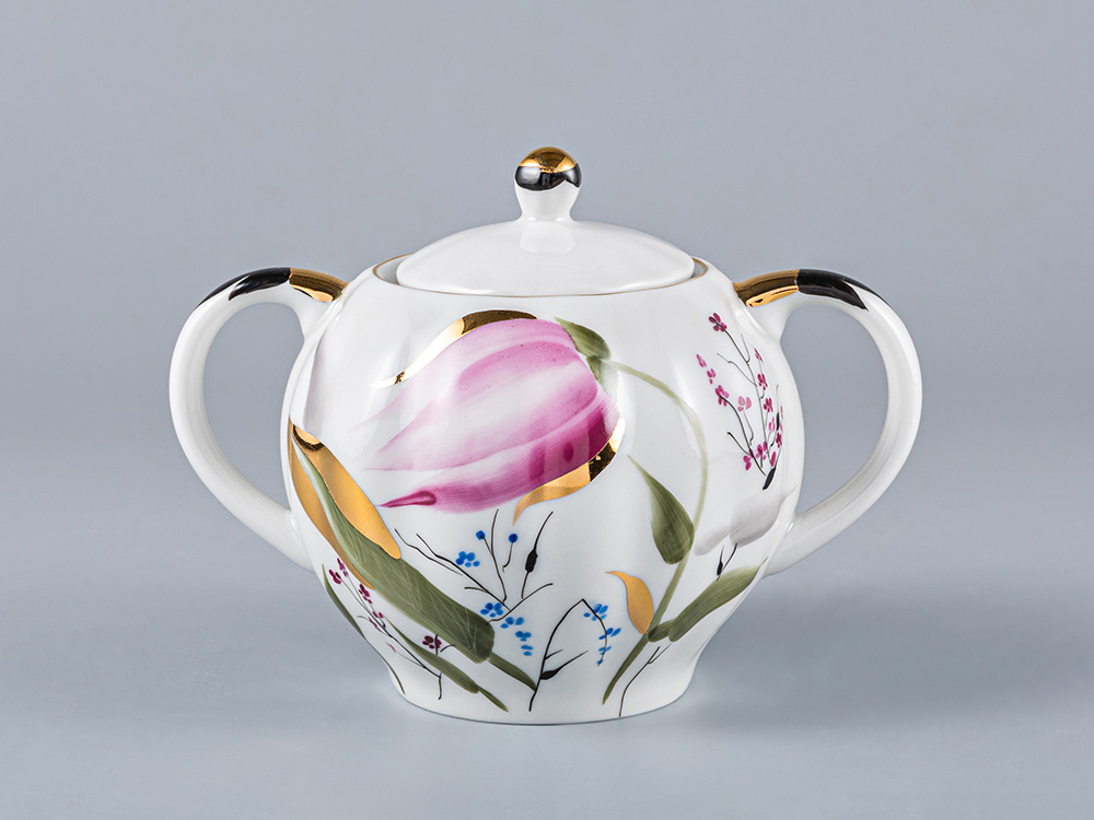 Сахарница Тюльпан Розовые тюльпаны арт. 80.00030.00.1