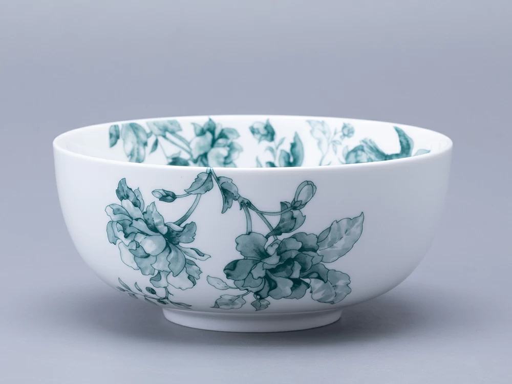 Салатник 160 мм форма Восточная Рисунок Monplaisir Green (Монплезир Грин), арт. 80.48344.00.1