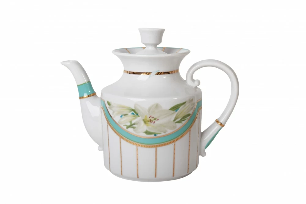 Императорский фарфоровый завод Чайник заварочный форма Банкетная рисунок Аврора  арт. 60.08184.00.1