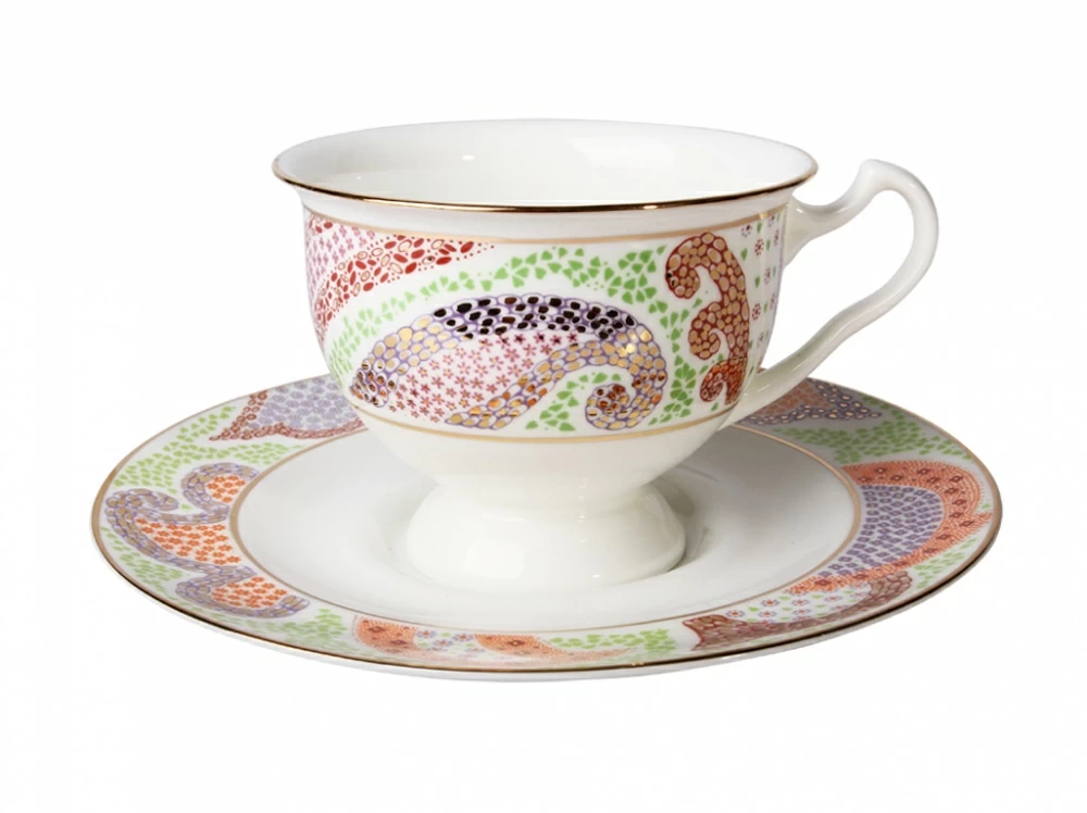 Чашка с блюдцем чайная форма Айседора рисунок Мариенталь(фиолет.) арт. 81.26234.00.1