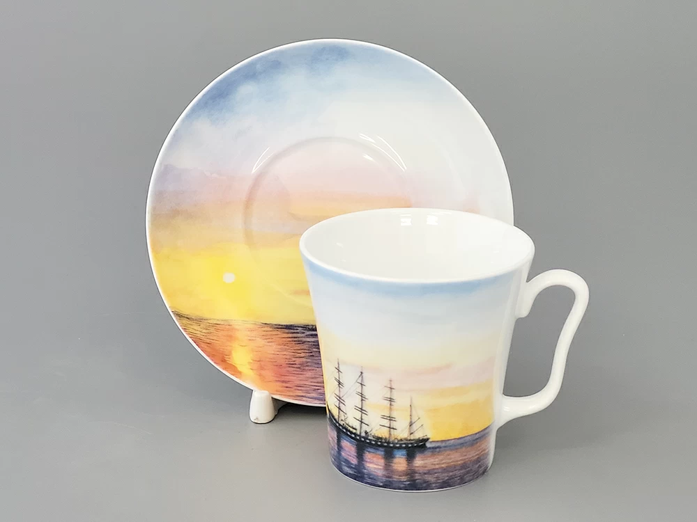 Бокал с блюдцем форма Ленинградский рисунок Барк арт. 81.27471.00.1