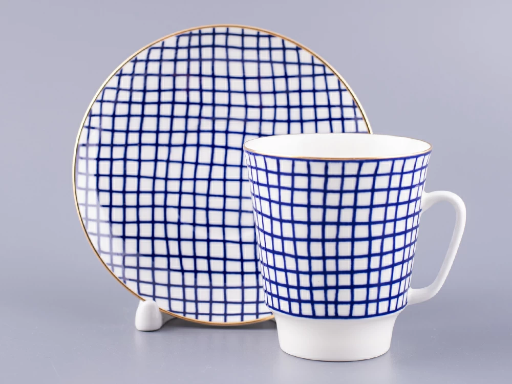 Чашка с блюдцем 165 мл форма Майская рисунок Tweed, арт. 81.27368.00.1