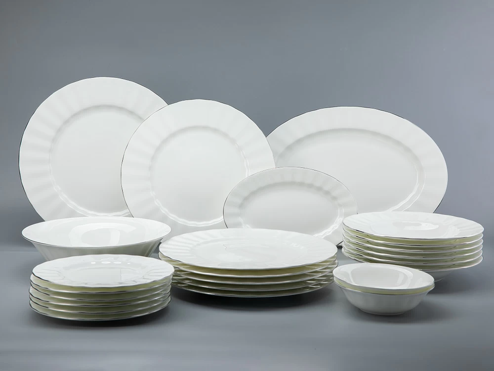 Сервиз столовый форма Нега рисунок Платиновая  лента, 6 персон 24 предмета арт. 81.30716.00.1