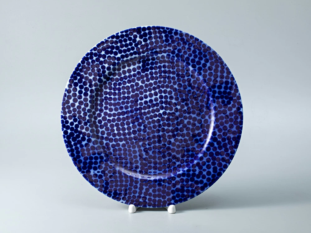 Тарелка мелкая 270 мм форма Европейская-2 рисунок Реки России. Обь арт. 80.35363.00.1