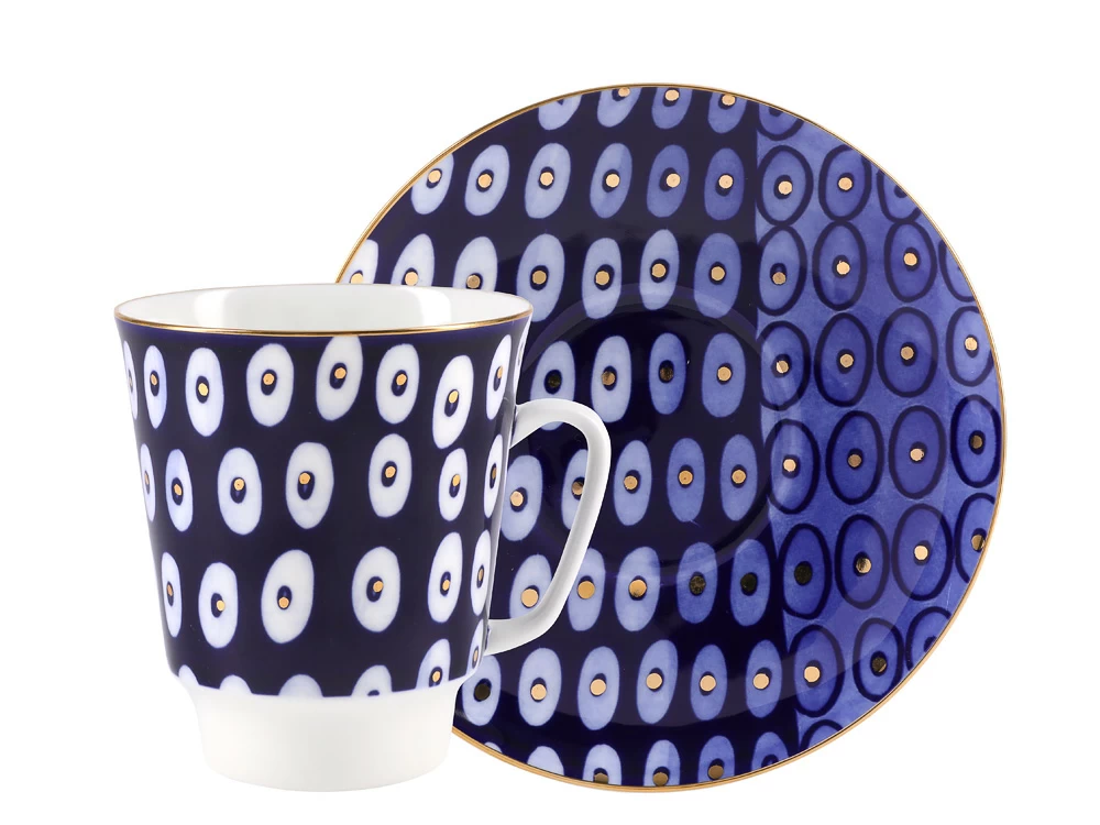 Чашка с блюдцем 165 мл форма Майская рисунок Clear, арт. 81.27800.00.1