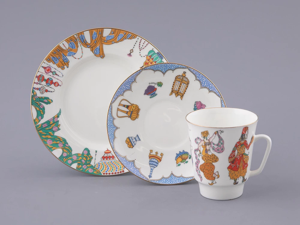 Трехпредметный комплект кофейный, форма  Майская Балет Шахерезада 165 мл арт. 81.17663.00.1