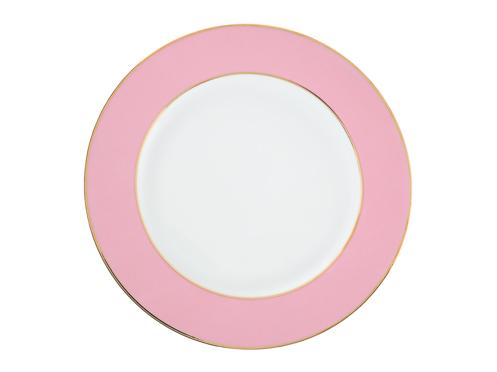 Тарелка мелкая 215 мм, форма Европейская - 2, рисунок Морозная сказка (роз.), арт. 80.96945.00.1