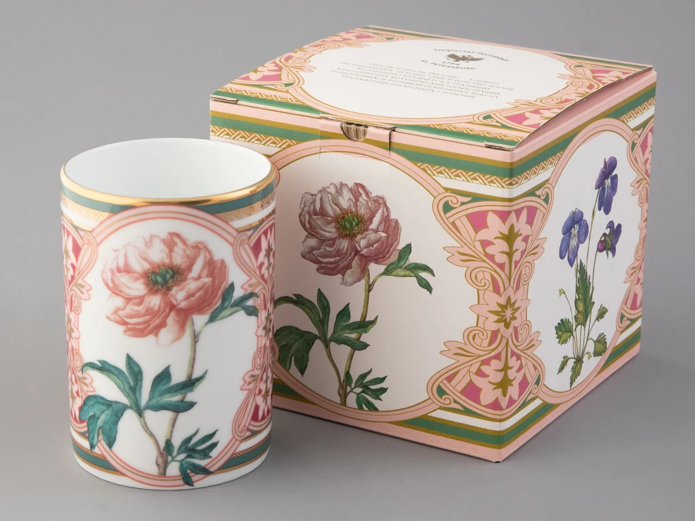 Бокал 400 мл в подарочной упаковке, форма Соло, рисунок Дивный Пион, арт. 81.32714.00.1