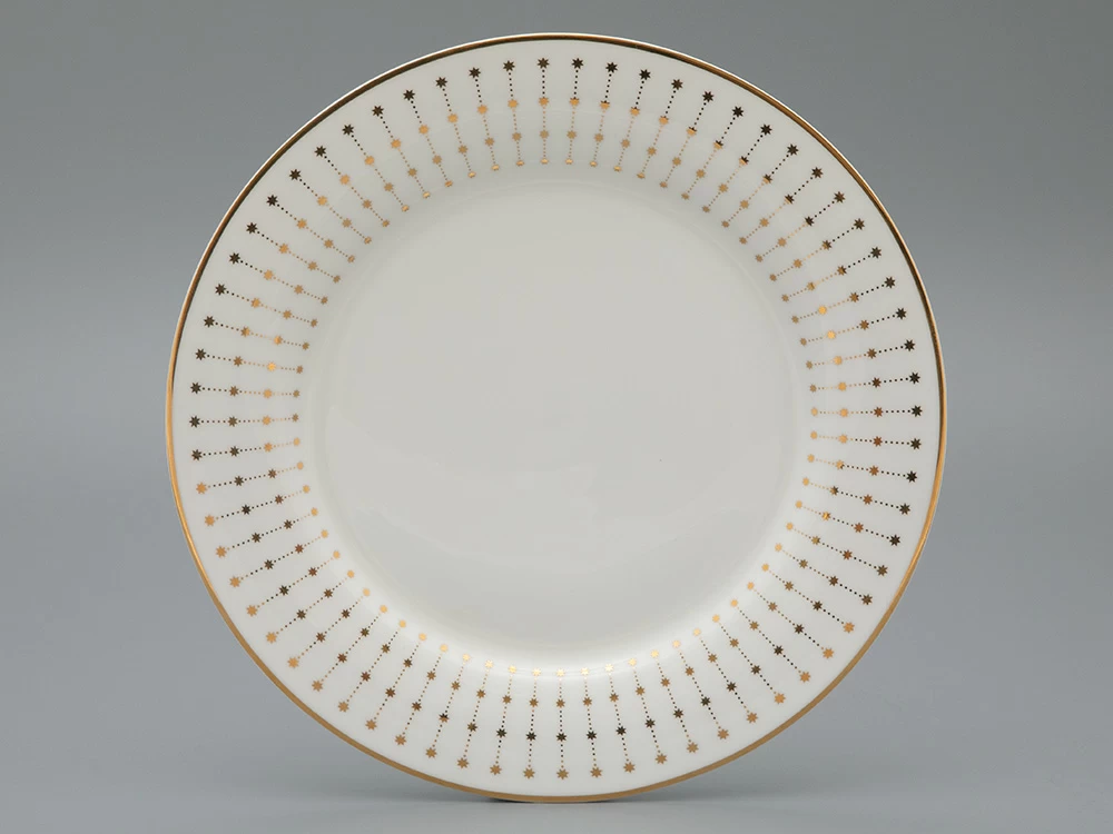 Тарелка плоская 270 мм, форма Стандартная, рисунок Азур золотой, артикул 80.49793.00.1