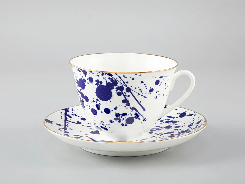Чашка с блюдцем чайная форма Весенняя рисунок Splash арт. 81.29650.00.1