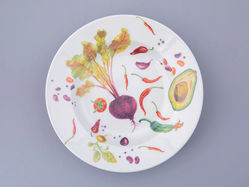 Тарелка глубокая 225 мм, форма Европейская, рисунок Мамина Дача, арт. 80.48015.00.1