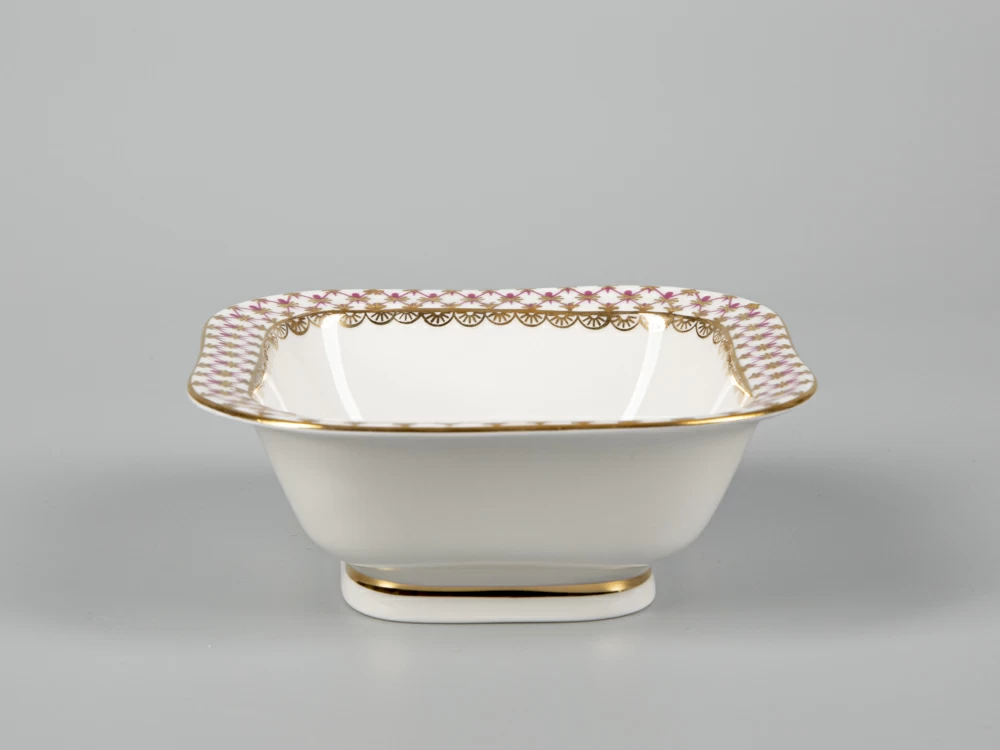 Салатник однопорционный квадратный Молодежная Сетка-Блюз арт. 80.50645.00.1