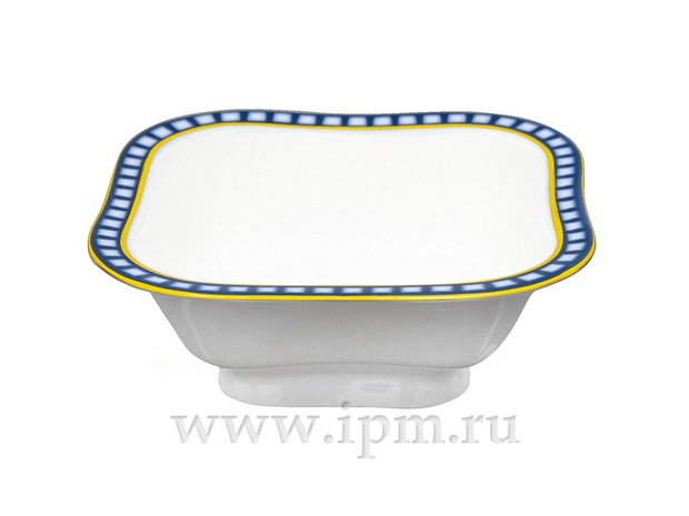 Салатник шести порционный квадратный Молодежная Кобальтовая клетка арт. 80.04186.00.1