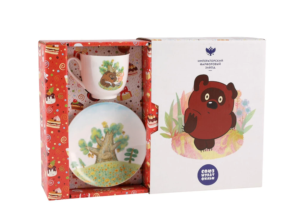 Подарочный набор 180 мл. форма Ландыш рисунок Винни-Пух арт. 81.27843.00.1