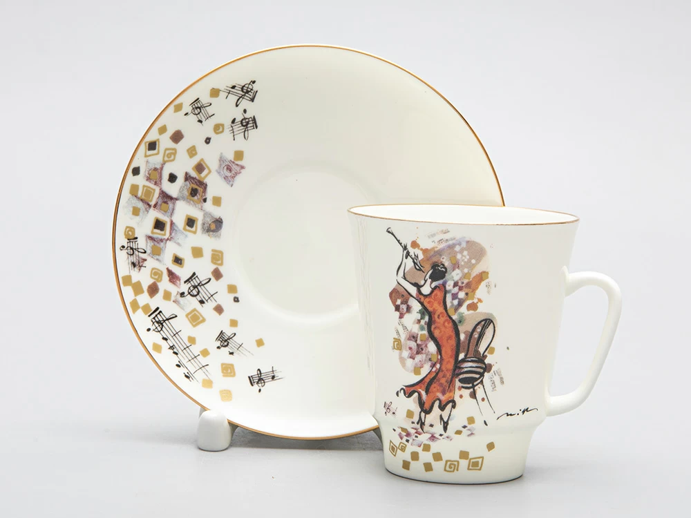 Трехпредметный комплект форма Майская рисунок 'Семь нот от Миши Ленна' Си 165 мл арт. 81.30091.00.1