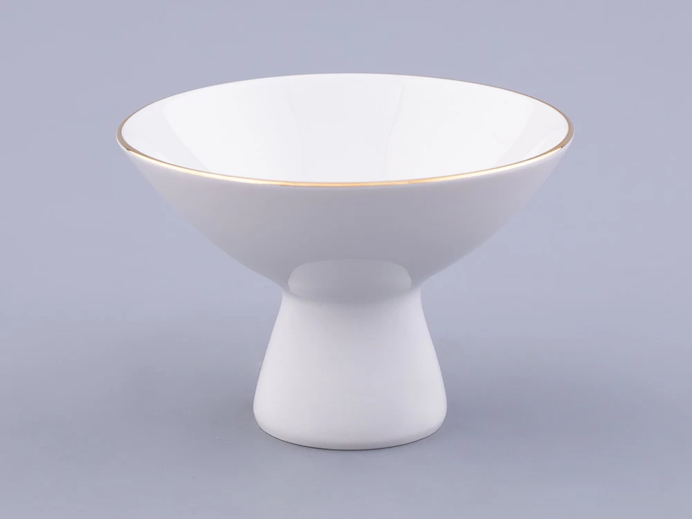 Императорский фарфоровый завод Ваза для мороженого форма Молодежная рисунок Золотая лента арт. 80.04729.00.1