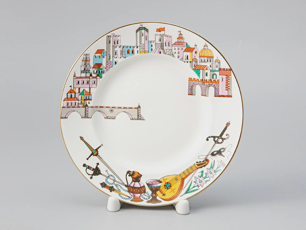 Императорский фарфоровый завод Тарелка 150 мм, форма Гладкая, рисунок Балет Ромео и Джульетта, арт 80.74321.00.1