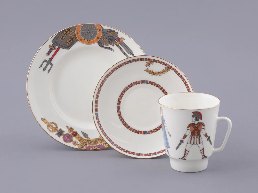 Трех-предметный комплект форма Майская рисунок Балет 'Спартак', арт. 81.28735.00.1