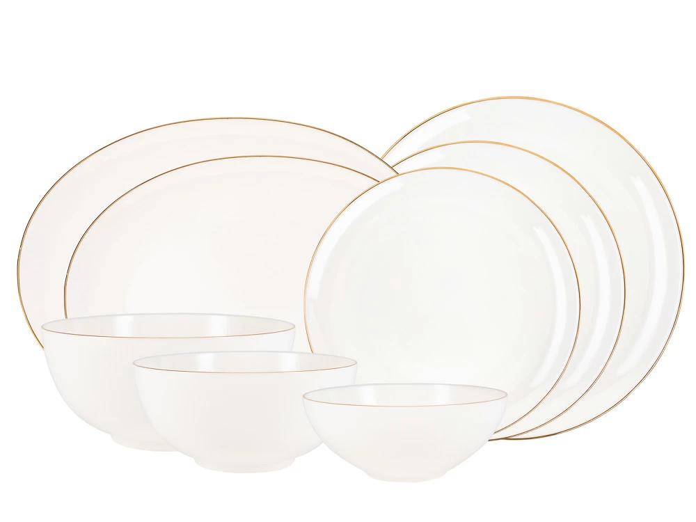 Сервиз столовый форма Восточная рисунок Золотая лента 6 персон 24 предмета арт. 81.27126.00.1