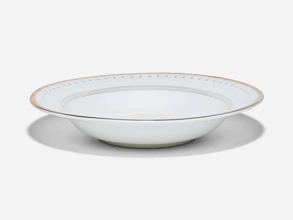 Тарелка глубокая 235 мм форма Стандартная 2 рисунок Азур золотой арт. 80.93400.00.1