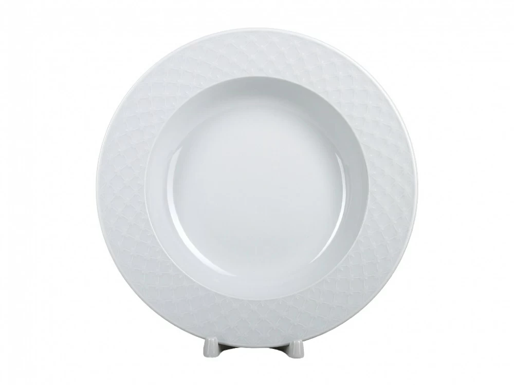 Тарелка глубокая 225 форма Европейская-2 рисунок Сетка Омега арт. 80.87672.00.1