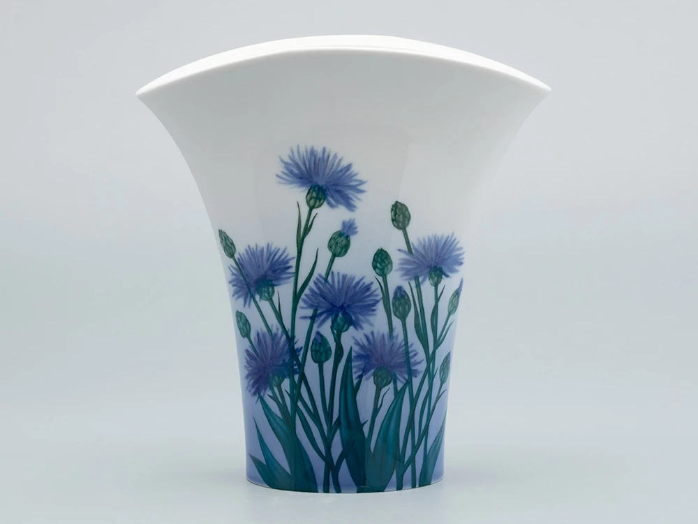 Ваза форма Утренний цветок рисунок Васильки, арт. 80.44126.00.1