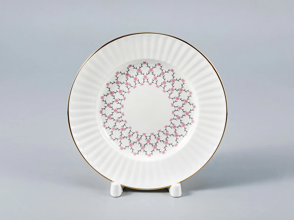 Тарелка 155 мм Волна 'Розовая сетка' арт.  80.09274.00.1