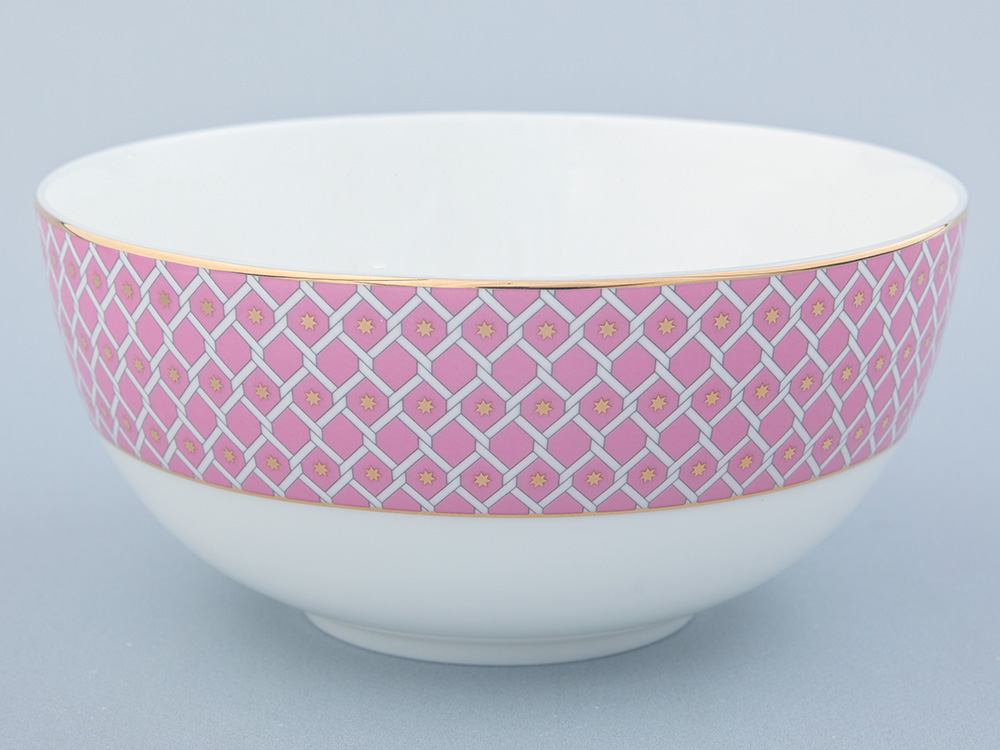 Салатник 195 мм, форма Восточная рисунок Астра 2 арт  80.46800.00.1